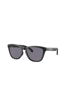 OAKLEY Men UV Protected Grey Lens Round Sunglasses - 0OO928492841155