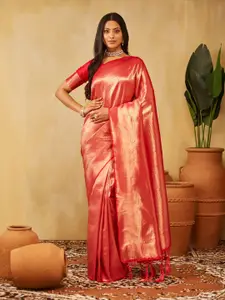 kasee Geometric Woven Design Zari Banarasi Saree