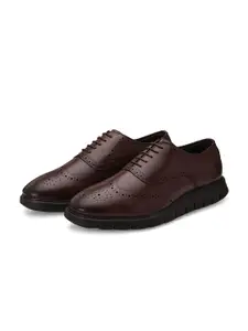 LEGWORK Men Lace Up Formal Brogue Shoes