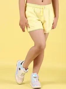 V-Mart Girls Regular Fit Mid-Rise Cotton Shorts