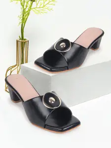DressBerry Women Open Toe Block Heels Sandals