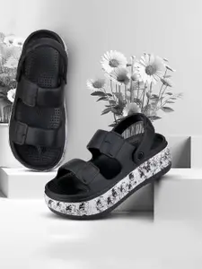 VOKLINE Women Self Design Clogs Flip Flops