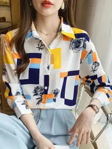 DressBerry Women Standard Opaque Printed Casual Shirt