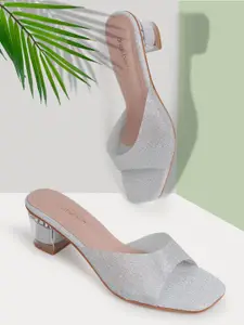 DressBerry Printed Party Block Pumps