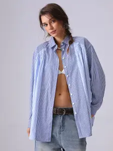 JC Collection Women Opaque Striped Casual Shirt