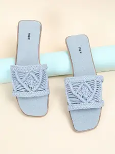 max Women Embellished Open Toe Flats