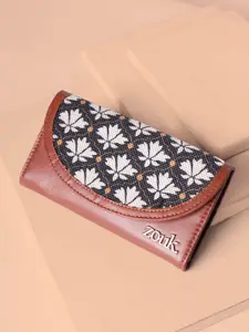ZOUK Women Bidri Kaiser Kyra Flap Wallet