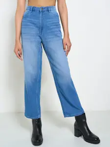 SF JEANS by Pantaloons Women Straight Fit High-Rise Clean look Jeans