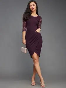 Miss Chase Georgette Bodycon Dress