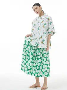 JC Collection Women Opaque Printed Casual Shirt