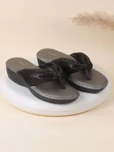 Mochi Embellished Wedge Sandals with Bows