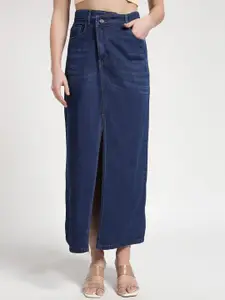 Chemistry Women A-Line Denim Maxi Skirt