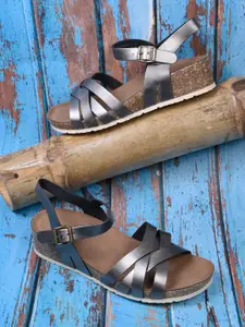 Jove PU Flatform Peep Toes Heels