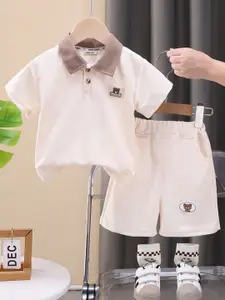 INCLUD Boys Shirt Collar T-shirt With Shorts