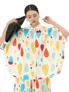 JC Collection Women Opaque Printed Casual Shirt