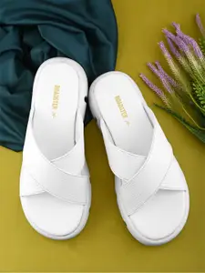 The Roadster Lifestyle Co Women Criss-Cross Open Toe Flats