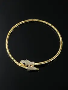 FIMBUL Gold-Plated Snake Choker Necklace