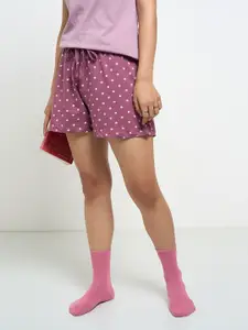 Dreamz by Pantaloons Women Printed Lounge Shorts