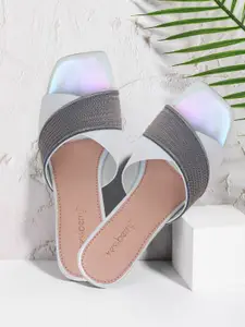 DressBerry Women Embellished Block Heel Sandals