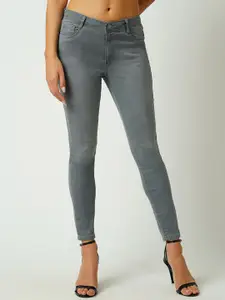 Kraus Jeans Women Skinny Fit High-Rise Light Fade Jeans