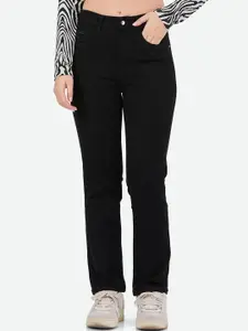 FCK-3 Women Brooklyn Tapered Fit Mid Rise Clean Look Stretchable Jeans