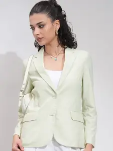 CHIC BY TOKYO TALKIES Notched Lapel Collar Single-Breasted Blazer