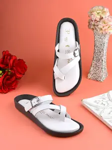 El Paso Women One Toe Flats with Buckle