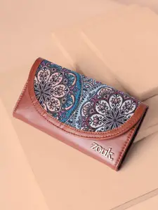 ZOUK Women Multicolor Mandala Print Kyra Flap Wallet