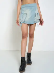 SF JEANS by Pantaloons Pure Cotton Mini Skort