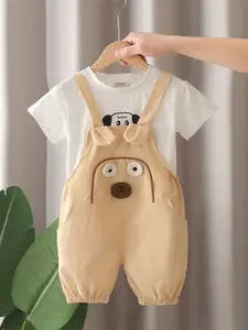 INCLUD Boys Embroidered T-shirt With Trousers