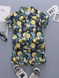 StyleCast x Revolte Boys Printed Shirt With Shorts