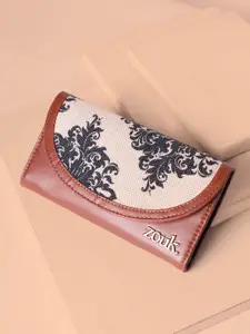 ZOUK Women Mughal Motif Kyra Flap Wallet