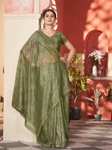 Anouk Embellished Sequinned Tissue Designer Saree