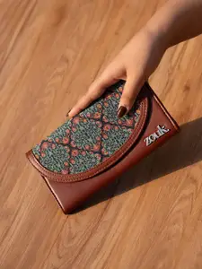 ZOUK Women Ethnic Motifs Printed Kolkata Nouveau Kyra Flap Wallet