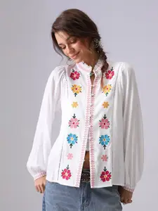 JC Collection Women Floral Opaque Printed Casual Shirt