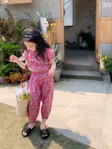 StyleCast x Revolte Infants Floral Printed Pure Cotton Top With Capris