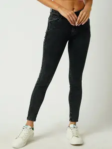 Kraus Jeans Women Skinny Fit High-Rise Light Fade Cotton Jeans