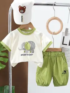 INCLUD Boys Printed T-shirt With Trousers