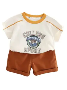 StyleCast x Revolte Boys Short Sleeves Round Neck Cotton T-shirt With Shorts