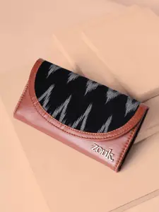 ZOUK Women Printed Ikat Wave Kyra Leather Envelope Wallet
