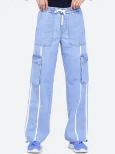 FCK-3 Women Brooklyn High-Rise Stretchable Baggy Cargo Styles Jeans