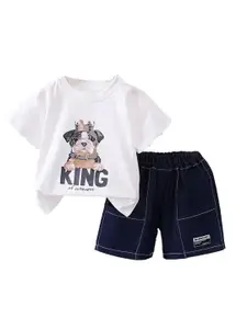 StyleCast x Revolte Boys Graphic Printed T-shirt With Shorts