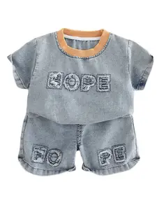 StyleCast x Revolte Infants Printed Round Neck Pure Cotton T-shirt With Shorts