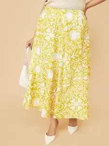 max Printed Flared Skirt