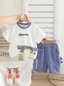 INCLUD Boys Printed T-shirt With Shorts
