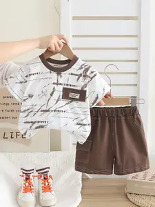 INCLUD Boys Printed T-shirt With Shorts