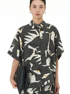 JC Collection Women Opaque Printed Casual Shirt