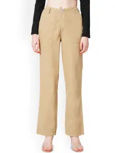 Kraus Jeans Women Straight Fit High-Rise Jeans