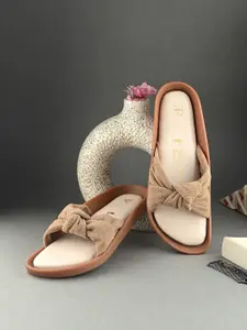 El Paso Women Bows Open Toe Flats