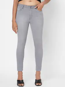 Kraus Jeans Women Skinny Fit High-Rise Light Fade Jeans